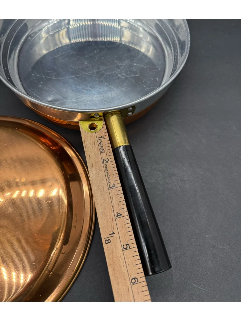 COPPER Douro CHAFING SERVING WARMING DOUBLE POT PAN Benjamin & Medwin Vintage